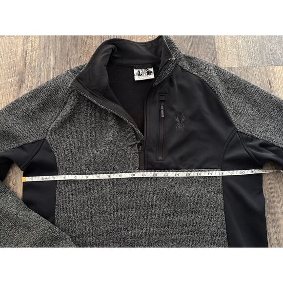 Spyder Men's Pullover with Black and Gray Panels - Picture 5 of 8